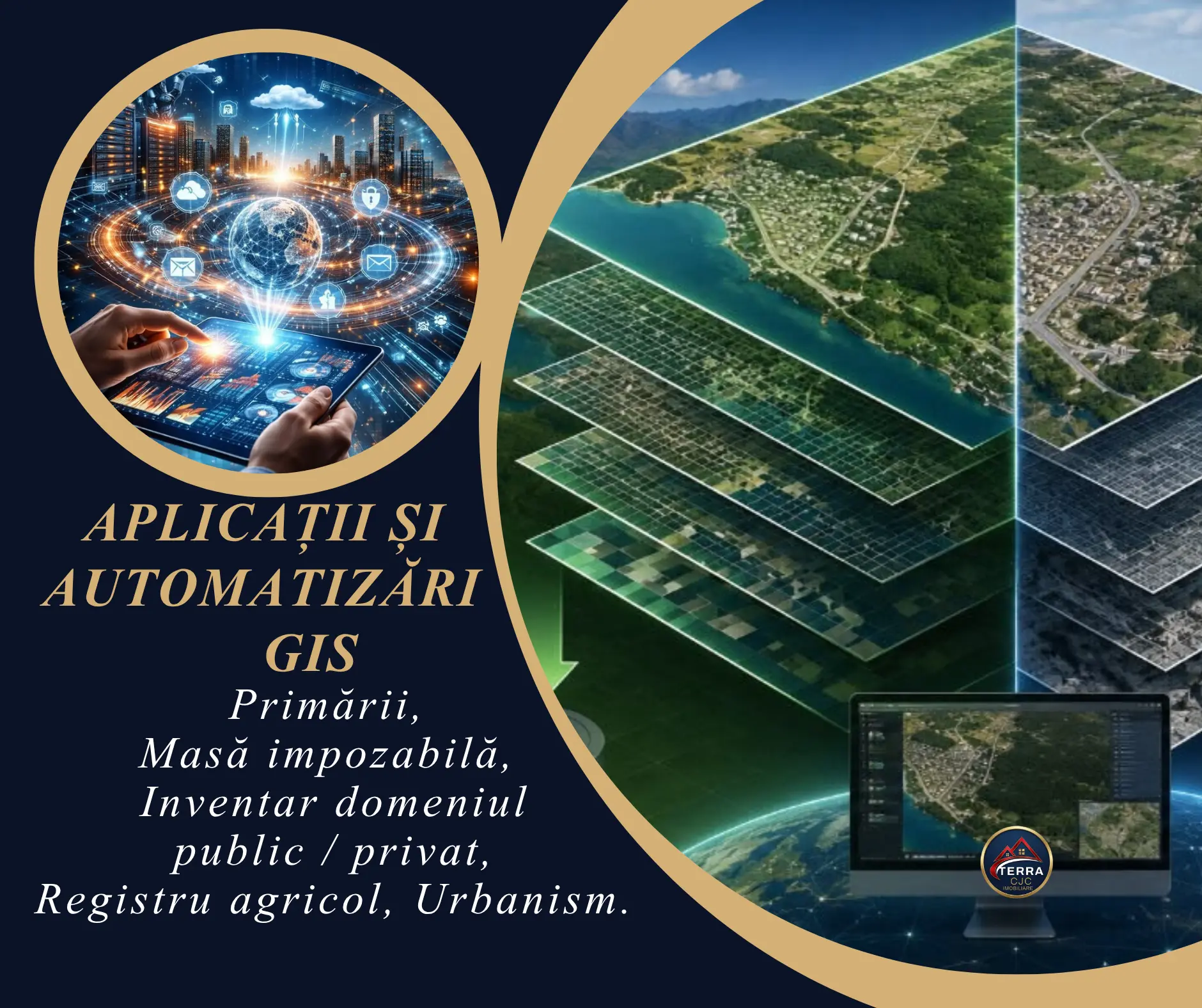 Aplicații și automatizări GIS: hărți digitale, straturi de date spațiale și monitorizare