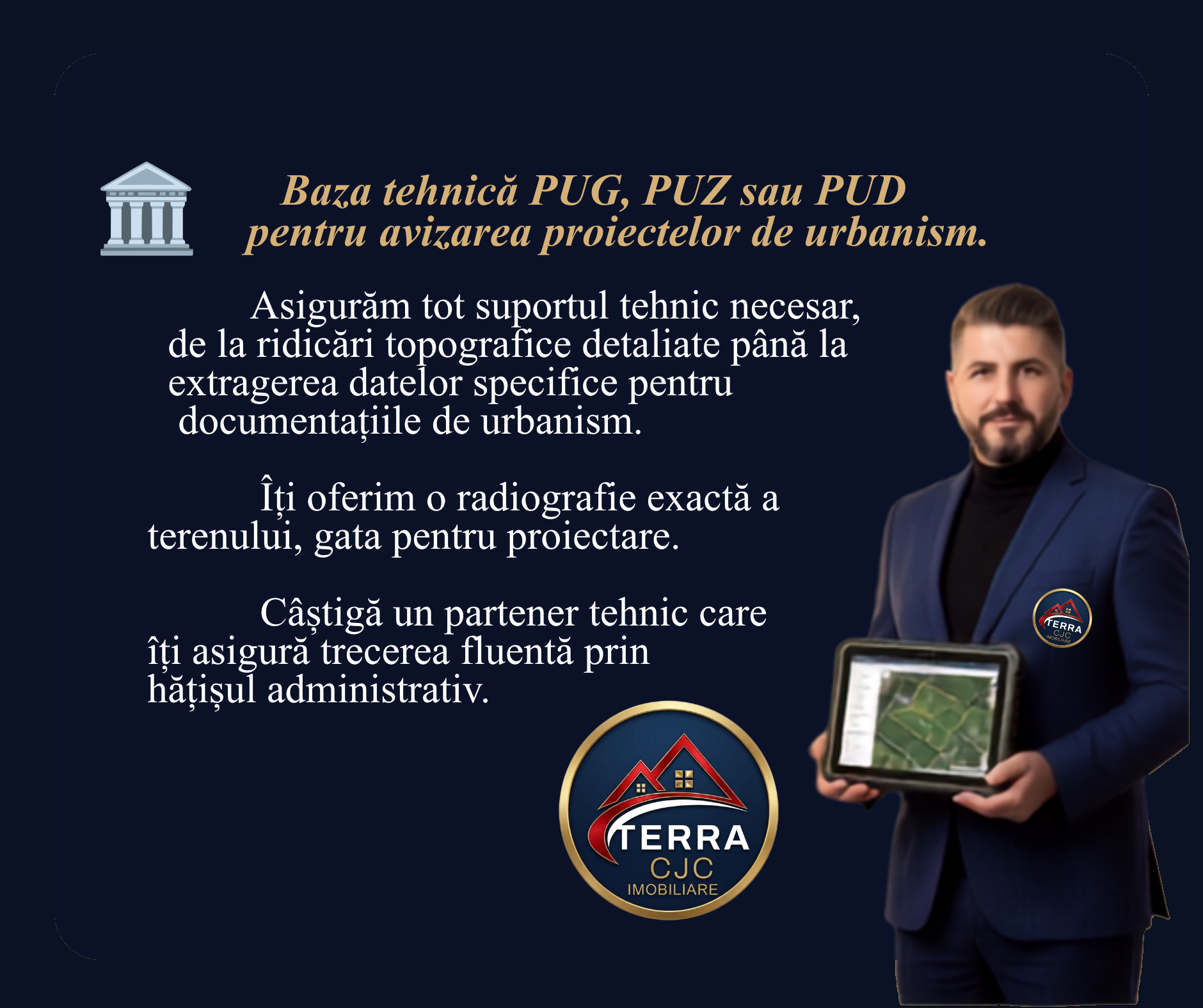 Baza tehnică PUG, PUZ și PUD pentru proiecte de urbanism