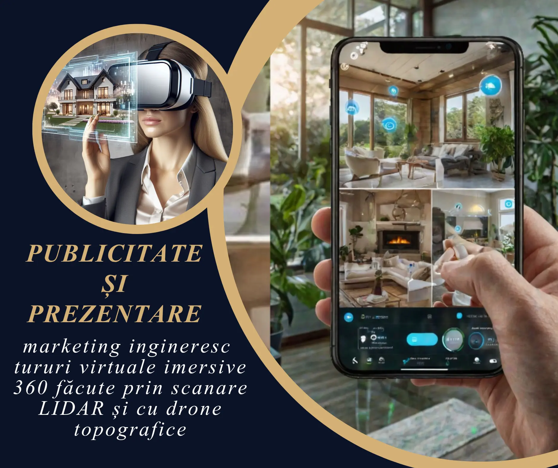 Publicitate și prezentare TERRA CJC cu tururi virtuale imersive 360